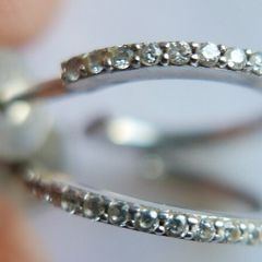 Vintage Sterling Silver 925 Hoop Studs Earrings 1,5g