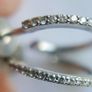 Vintage Sterling Silver 925 Hoop Studs Earrings 1,5g Image 5
