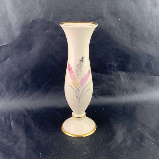 Mid Century Floral Pattern Bavarian vase