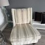 Striped accent chair - excellent condition Image 3