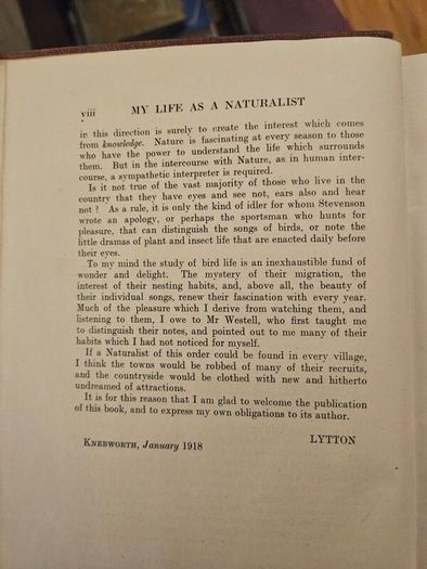 My Life As A Naturalistic. By W. Percival Westell. First Edition 1918 Hardback In Fair Condition.  See Photos For Same.