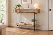 Handmade End Table Teak Brown