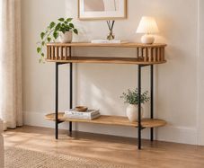 Handmade End Table Teak Brown