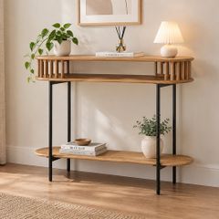 Handmade End Table Teak Brown