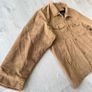 Mens 4XL Brown Corduroy Lined Trucker Jacket Image 7