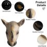 Rhino Mask Head Animal Latex Full Head Realistic Masks Fancy Dress for Halloween Carnival Costume Party,Brown,M Image 7