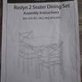 Roslyn 2 Seater Dining Set Image 5