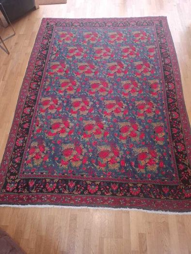 Unusual Mid Century Handmade Irish Rug