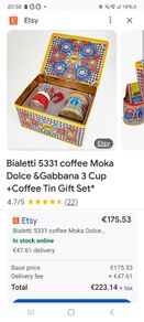 coffee set bialetti Dulie and Gabbana