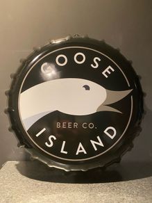 Goose island Bottle cap wall sign