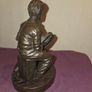 Cold Cast Bronze Irish Bodhran Player Statue Image 5
