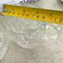 Reims France Milk Jug and Open Sugar Bowl Cut Glass Mid Century Hobnail and Oval Cut Image 4