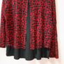 Top Black and red long sleeves divides at back Image 2