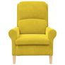 Armchair Yellow Velvet Image 4