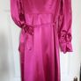 New.  Ruffle Satin Wrapover Dress. Image 5