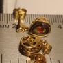 Gold Plated Sterling Silver Nebula Quartz Pear Drop Earrings Image 6