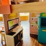 Doll house on wheels. Furniture perfect size for barbies Image 8