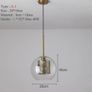 Loft Modern Pendant Light Glass Ball Hanging Lamp for kitchen dinning and living area Image 3