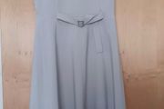 ASOS Light Grey Dress with Triangle Cutout Back.