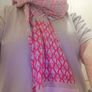 Ladies pink scarf Image 5
