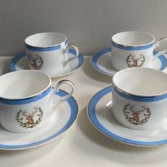 Newbridge Silverware  Designer Careleton Varney cups and saucers set