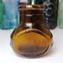 63 - Vintage 4oz Bovril Dark Brown Glass Embossed Letters Jar Image 4