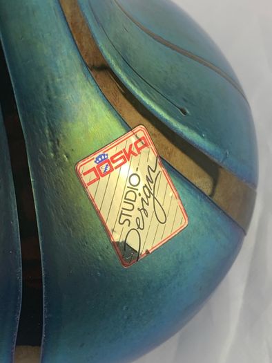 Rare Mid Century Joska Studio design glass vase