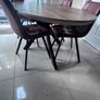 Contemporary Oval Dining Table and 4 chairs Image 2