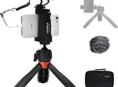 Professional Video Kit Tripod with Directional Microphone