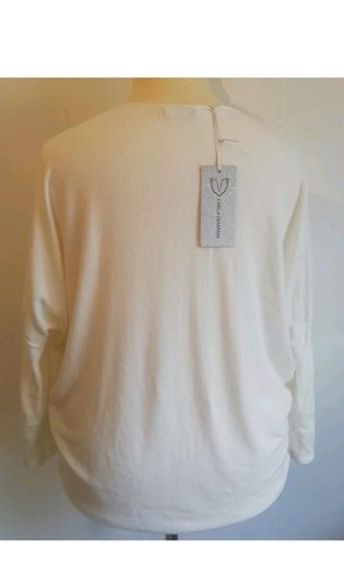 Carla Giannini Angora Wool Jumper White Heart Star One Size NWT  CAN POST