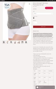 Bamboo postnatal recovery belt/band
