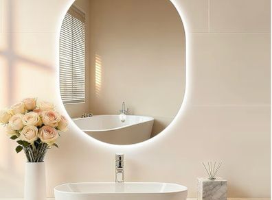 bathroom led mirror