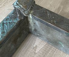 Antique Brass Fire Surround  Brass Fender Antique Weighted Fire Surround