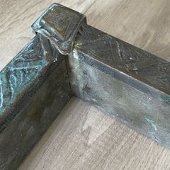 Antique Brass Fire Surround  Brass Fender Antique Weighted Fire Surround