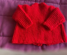 Baby Handknit baby cardigan