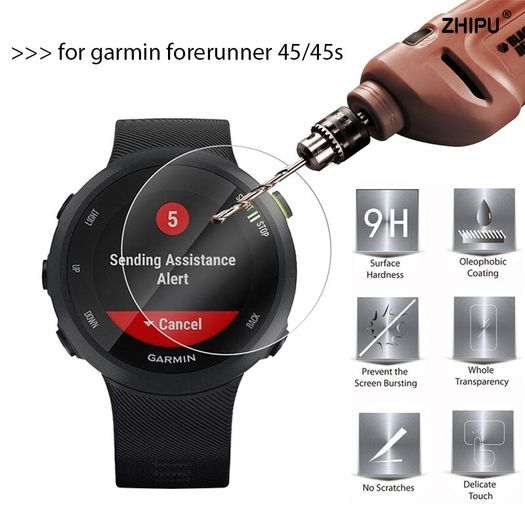 9H Premium Tempered Glass For Garmin forerunner 45 / 45S Screen Protector protective film for Garmin FR 45 / 45S