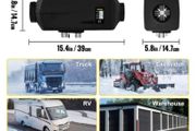 12v 5kw 1 Holes Air Diesel Heater + 2 Silencers Lcd Switch For Car Truck Car