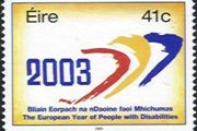 2003 Ireland European Year of People with Disabilities Commemorative Stamp Mint Never Hinged (MNH)