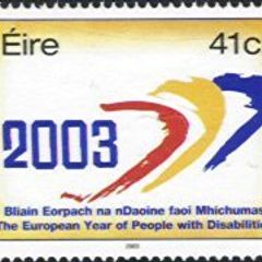 2003 Ireland European Year of People with Disabilities Commemorative Stamp Mint Never Hinged (MNH)