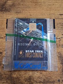 Ireland CallCard "Star Trek - First Contact", mint/wrapped, 10/1996, ODS2 Chip - free standard postage
