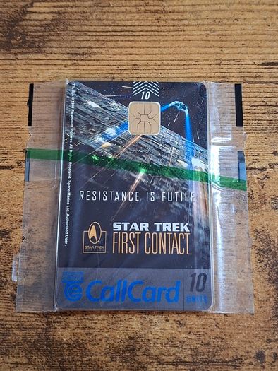 Ireland CallCard "Star Trek - First Contact", mint/wrapped, 10/1996, ODS2 Chip - free standard postage