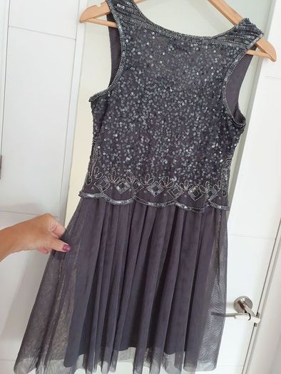 SAVIDA grey paris sequins Sz 10 - Bnwt Rrp 70 euro
