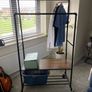 As new Iron clothes rail/shelf on wheels Image 10