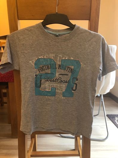 short sleeve T-shirt for boys, height 128 cm