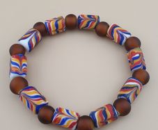 Vintage Venetian african Style Trade Glass Beads Bracelet