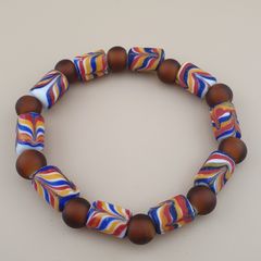 Vintage Venetian african Style Trade Glass Beads Bracelet
