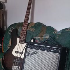 SX Bass Guitar and Squier BP 15 Amp Great Starter Set