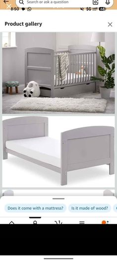 Double cot bed for twins (inc mattresses)