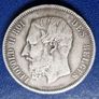 Belgium 1867 (Small Head) 5 Francs Silver coin Image 3