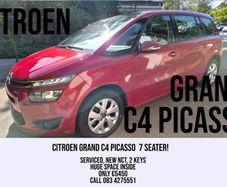2014 Citroen C4 Grand Picasso. Brand New NCT.